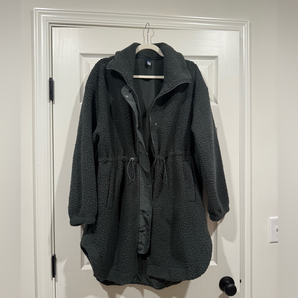 Old Navy Dark Green Teddy Jacket